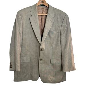 LAUREN Ralph Lauren Houndstooth Wool Cashmere Blend Blazer Jacket 44R.